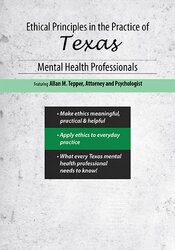 Allan M Tepper Ethical Principles in the Practice of Texas Mental Health Professionals