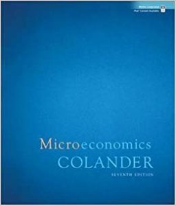 David C. Colander Microeconomics