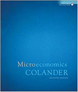 David C. Colander Microeconomics