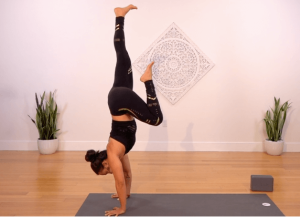 Drinie Aguilar Yoga Collective Strong Flow Into Handstand