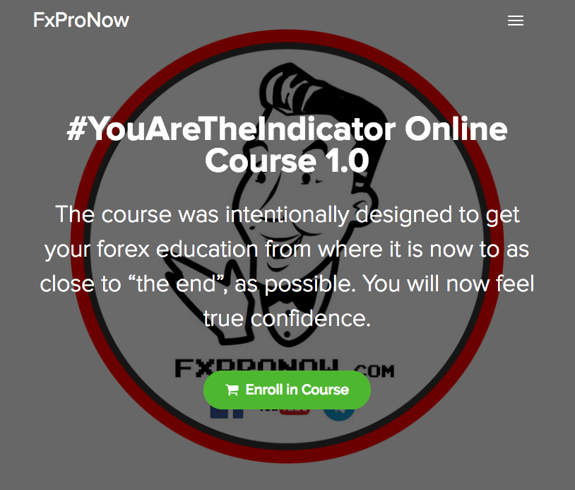 FxProNow You AreThe Indicator Online Course FxProNow You AreThe Indicator Online Course