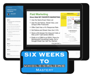 Matt Larson – 6 Weeks to Wholesaling Mastery 2022