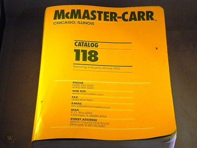 McMaster-Carr Complete Catalog #118 McMaster-Carr Complete Catalog #118