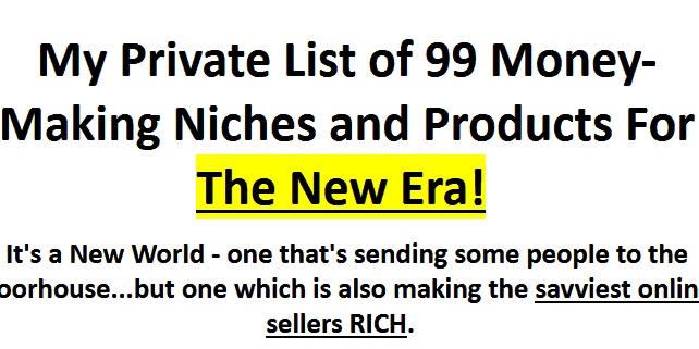 Oliver Goehler 99 Niches New Era! eBay Amazon Oliver Goehler 99 Niches New Era! eBay Amazon
