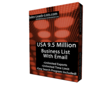 Sales Leads Lists USA 9.5 Million Business List with Email