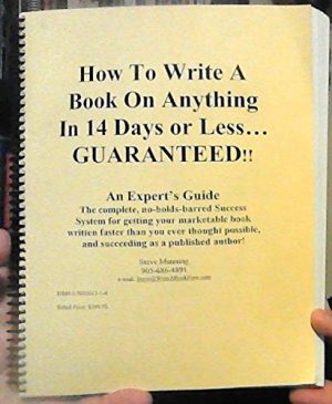 Steve Manning How to Write a Book on Anything in 14 Days or Less