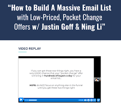 Justin Goff - How To Build A Massive Email List With Low-Priced ‘Pocket Change’ Offers