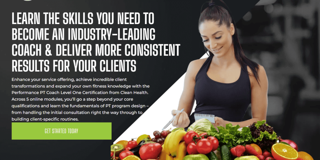 Clean Health - Performance PT Coach Level 1