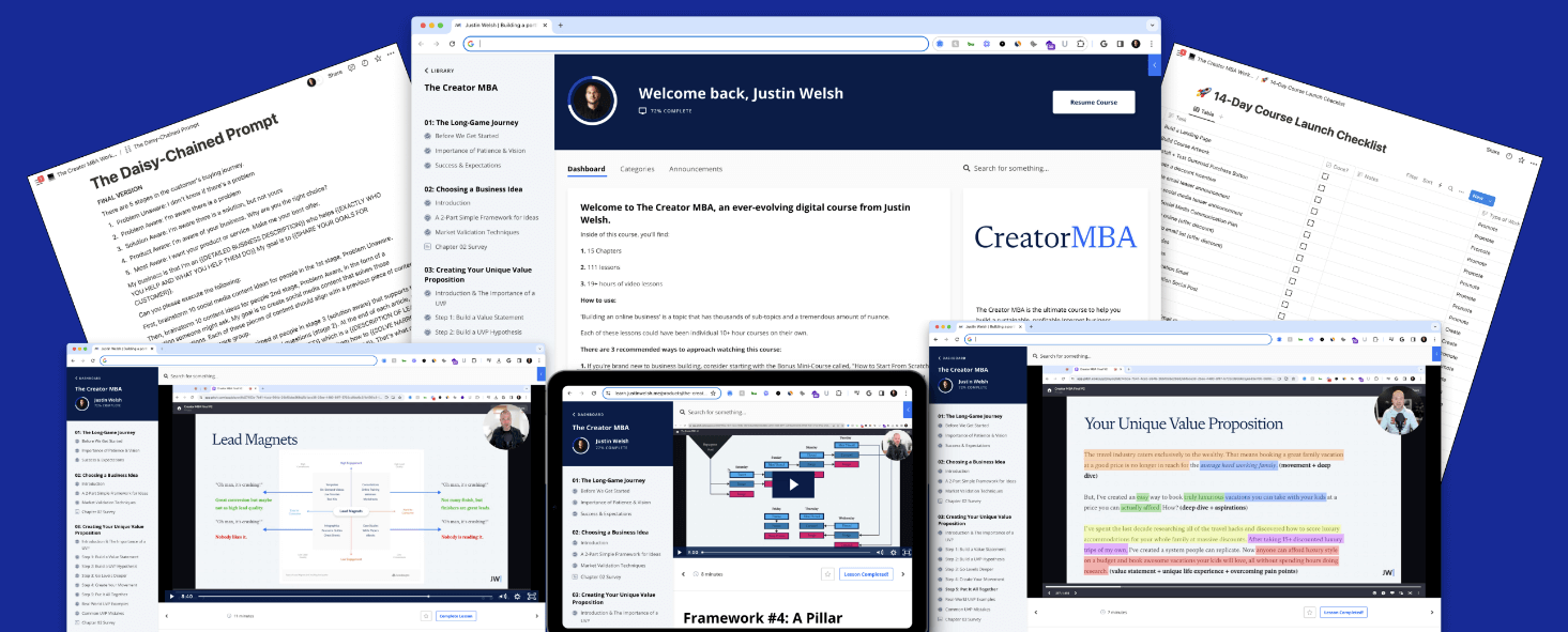 Justin Welsh - The Creator MBA